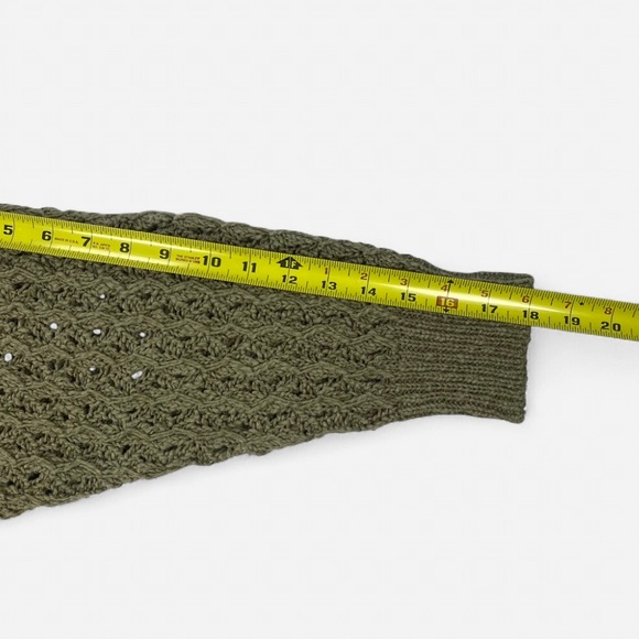 James Perse Women’s Open Knit Sweater Green Linen/Cotton Blend Size 3 (Large) - Picture 8 of 8